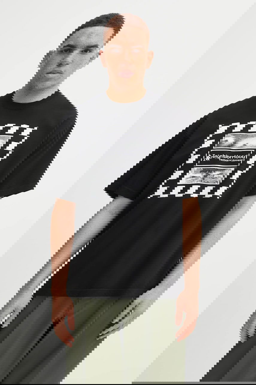 Тениска Neighborhood Printed Cotton T-Shirt NH . TEE SS-7 Черно | 252PCNH.ST07, 0