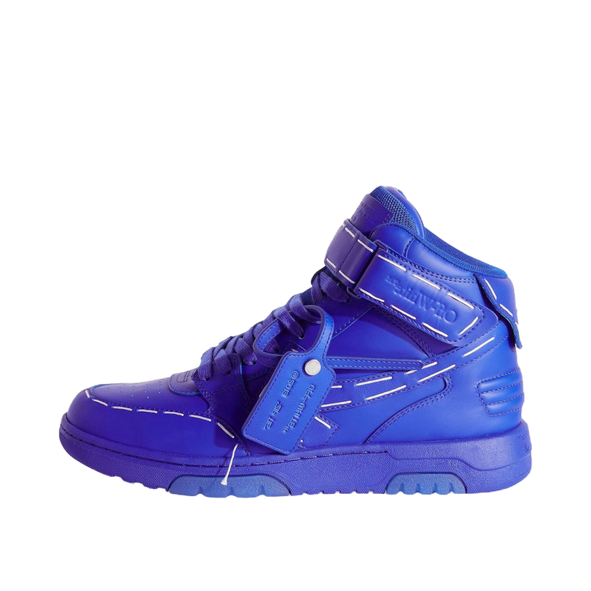Кецове и обувки Off-White Out Of Office Low Sartorial Stitching Mid Top Blue Blue Синьо | OMIA259S23LEA0024848