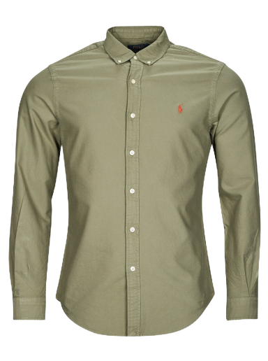 Риза Polo by Ralph Lauren Long Sleeve Shirt Зелено | 710804257032