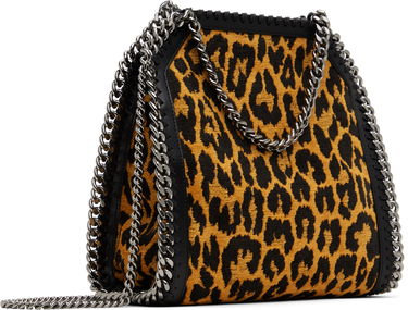 Чанта през рамо Stella McCartney Leopard Print Mini Chain Bag Кафяво | 371223WP0494, 2