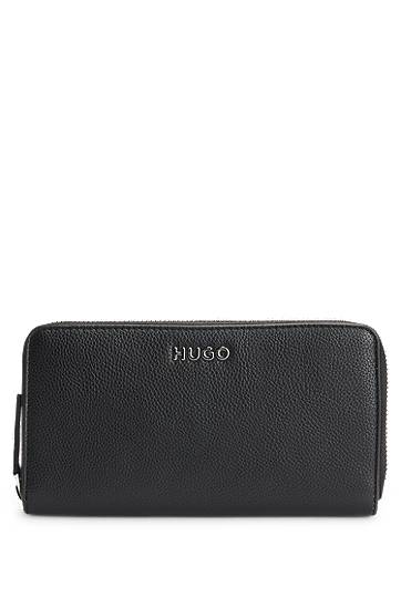 Портфейл BOSS HUGO Embossed Faux-Leather Wallet Черно | 50535935, 0