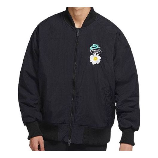 Яке бомбър Nike Daisy Print Padded Bomber Jacket Черно | DM5019-010, 0