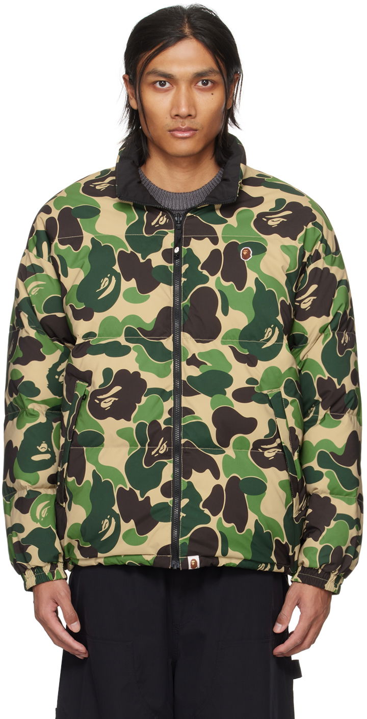 Яке BAPE ABC Camo Reversible Down Jacket Зелено | 001DNJ801007M, 0