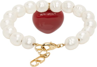 Гривна Valentino Valentino Garavani Pearl Bracelet with Heart Pendant Червено | 6W2J0Y71LTD, 1