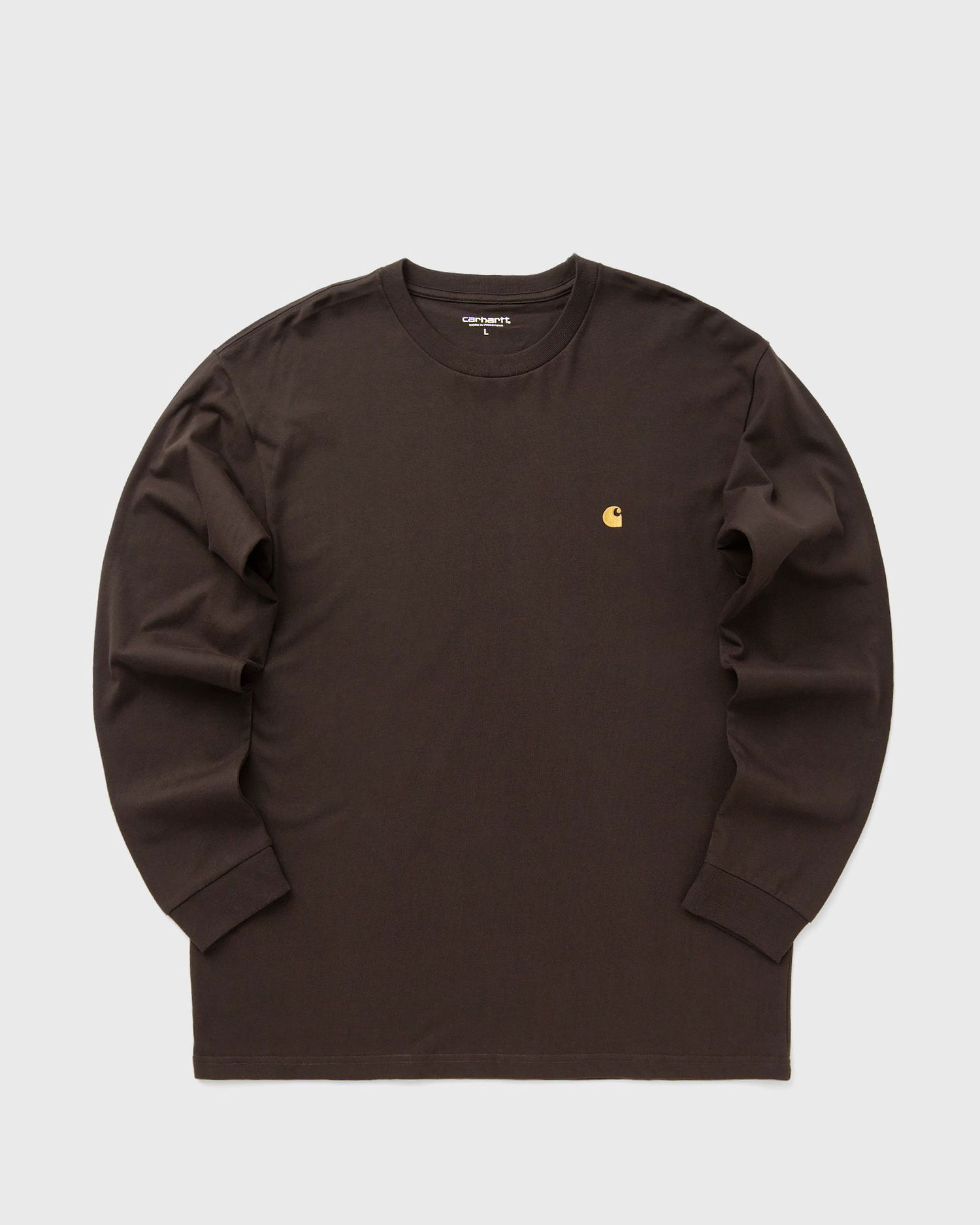 Тениска Carhartt WIP Long Sleeve Chase T-Shirt Кафяво | I026392-00W.XX, 0