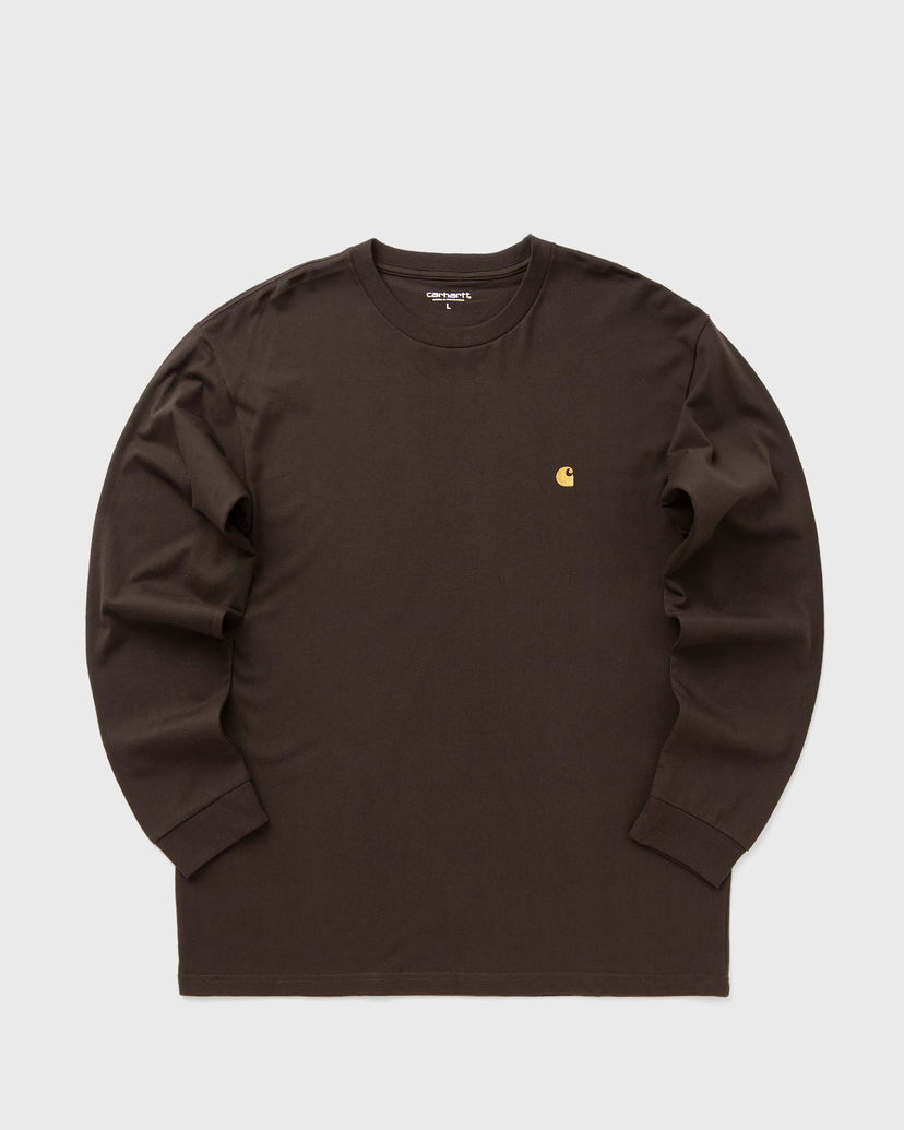Тениска Carhartt WIP Long Sleeve Chase T-Shirt Кафяво | I026392-00W.XX