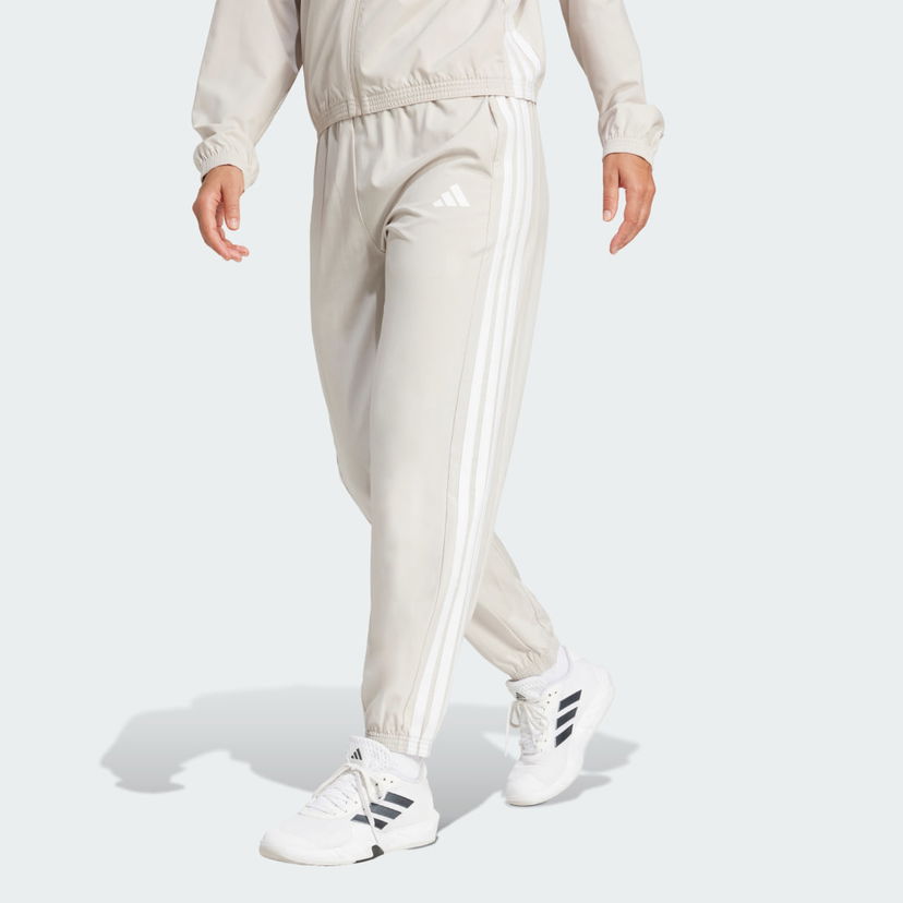 Спортни панталони adidas Performance Train Essentials 3-Stripes Woven Pants Бежово | JD6522