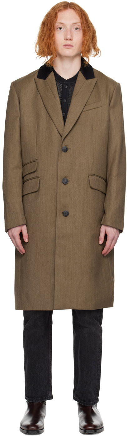 Палта rag & bone Cambridge Wool-Blend Overcoat Кафяво | MBW22H2336AMML, 0