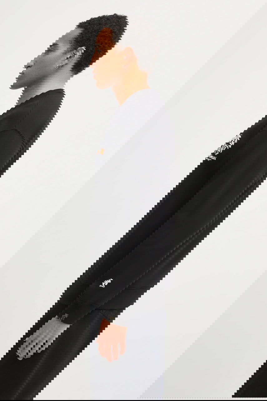 Суитчър AAPE by A Bathing Ape Aaper Crew Neck Sweatshirt Черно | AAPSWMC366XXP, 1