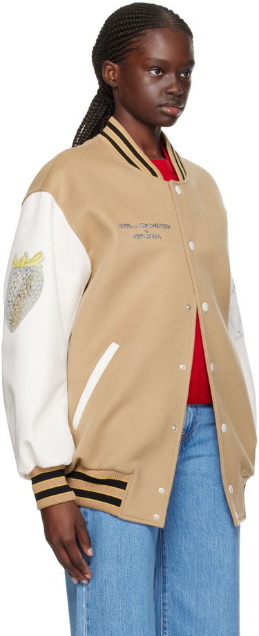 Яке бомбър Stella McCartney Stella McCartney Vitruvian Bomber Jacket Бежово | 680050SPB05, 1