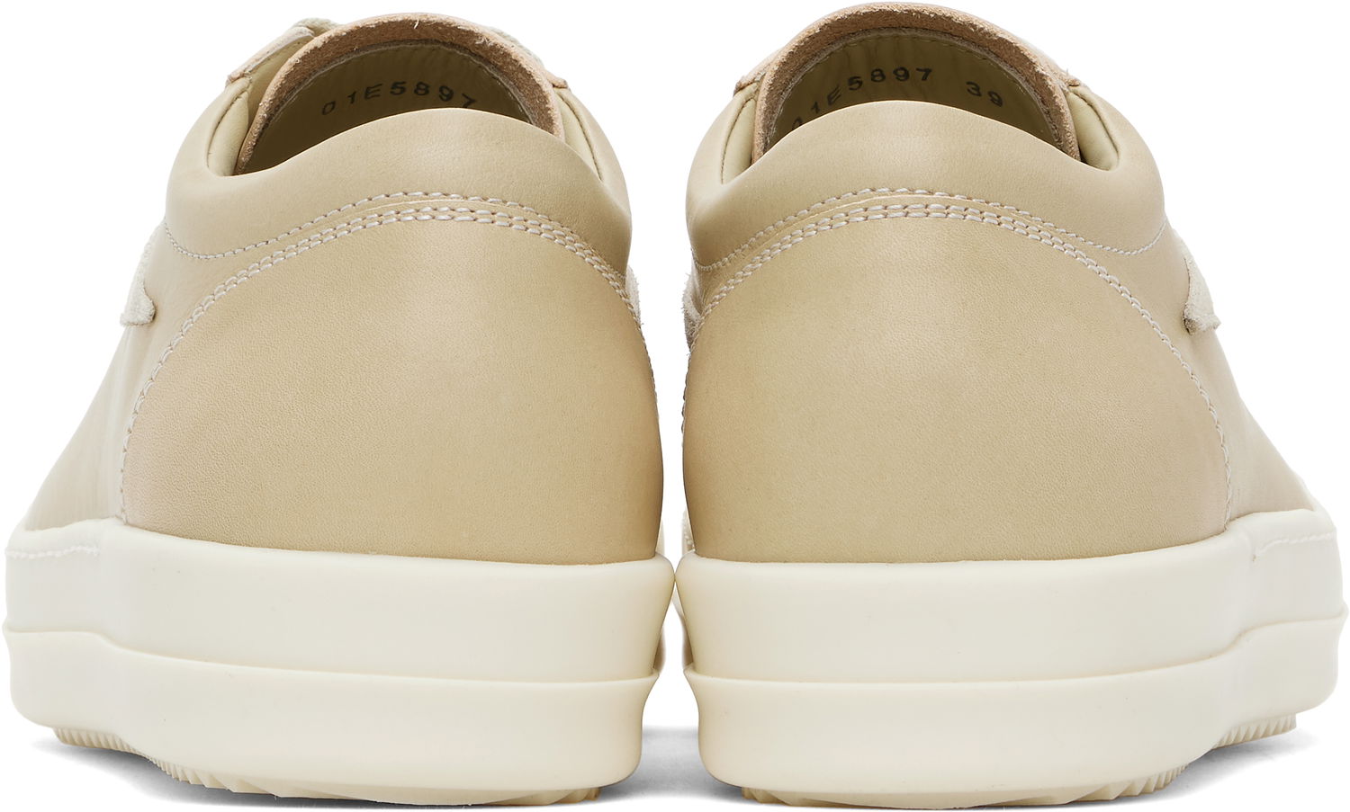 Кецове и обувки Rick Owens Rick Owens Hollywood Vintage Sneaks Бежово | RR01E5897 LCHLVS, 1