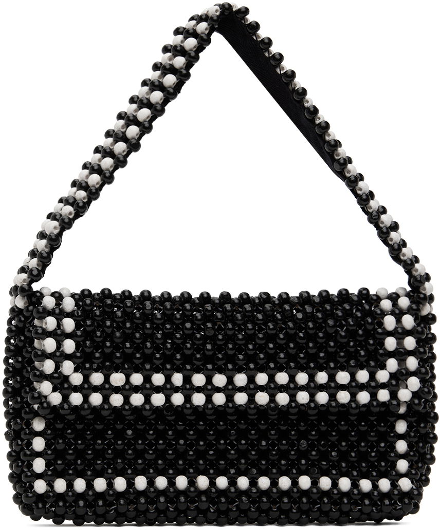 Чанта през рамо YMC Beaded Shoulder Bag Черно | QBWMA, 0
