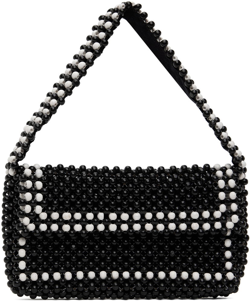 Чанта през рамо YMC Beaded Shoulder Bag Черно | QBWMA