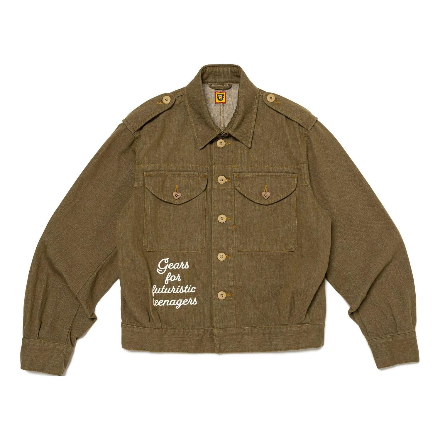 Яке Human Made HUMAN MADE Military Denim Jacket Зелено | HM25JK007, 0