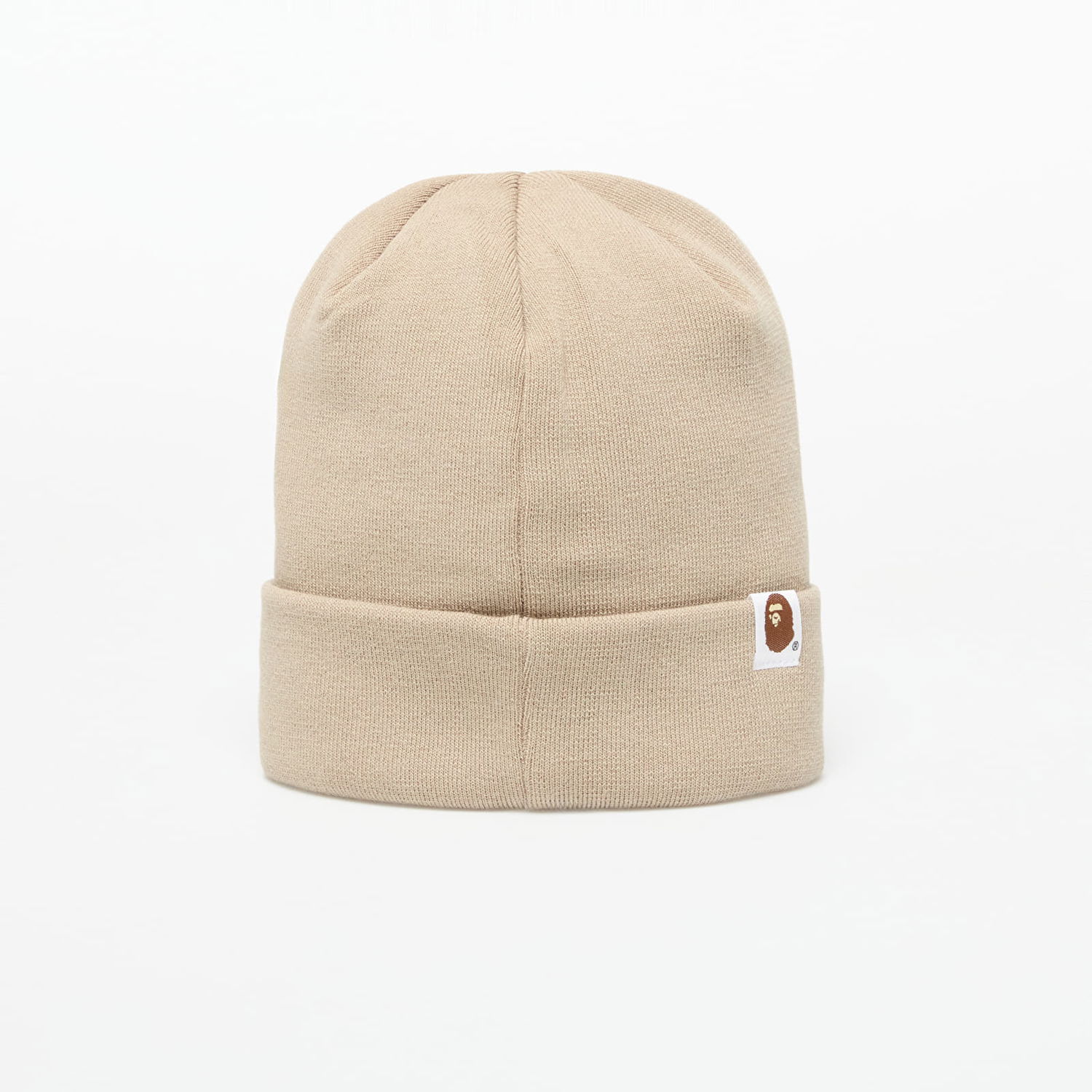 Шапка BAPE A BATHING APE One Point Ape Head Knit Cap Бежово | 001HTL301006MBEI, 1