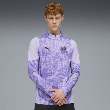 Суитчър Puma FC St. Pauli Men's Training Quarter-Zip Лилаво | 783578_10, 1