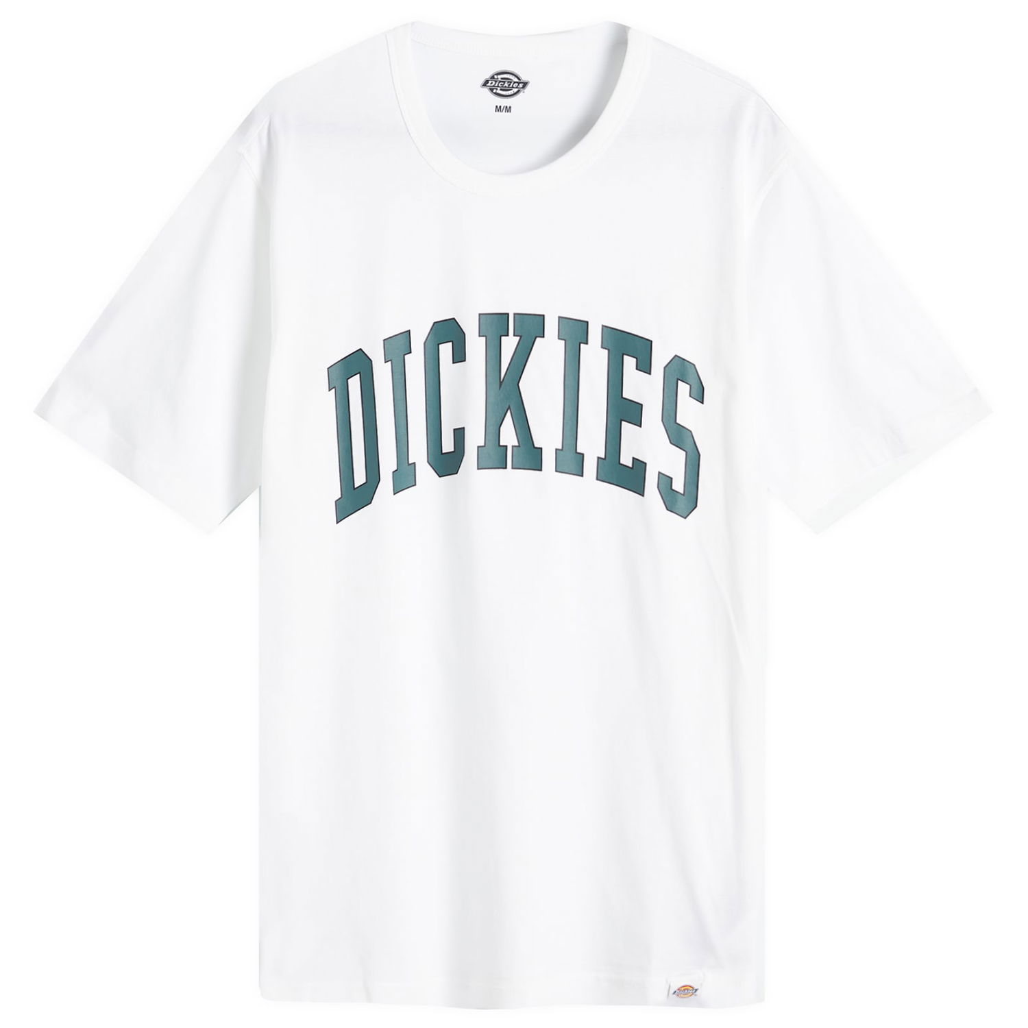 Тениска Dickies Men's Aitkin College Logo T-Shirt in White/Lincoln Green, Size Large | END. Clothing Бяло | DK0A4X9FJ971, 0