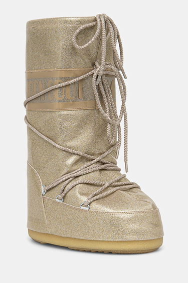 Кецове и обувки Moon Boot Glitter Snow Boots Бежово | 80D1402850.B002, 0