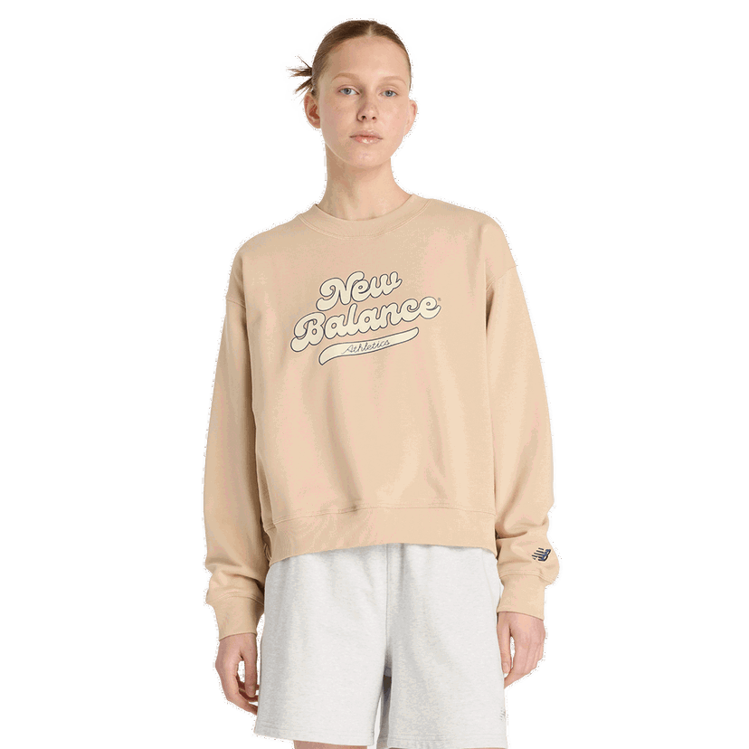 Суитчър New Balance Athletics Legacy Crew Sweatshirt Бежово | WT53901-DLA