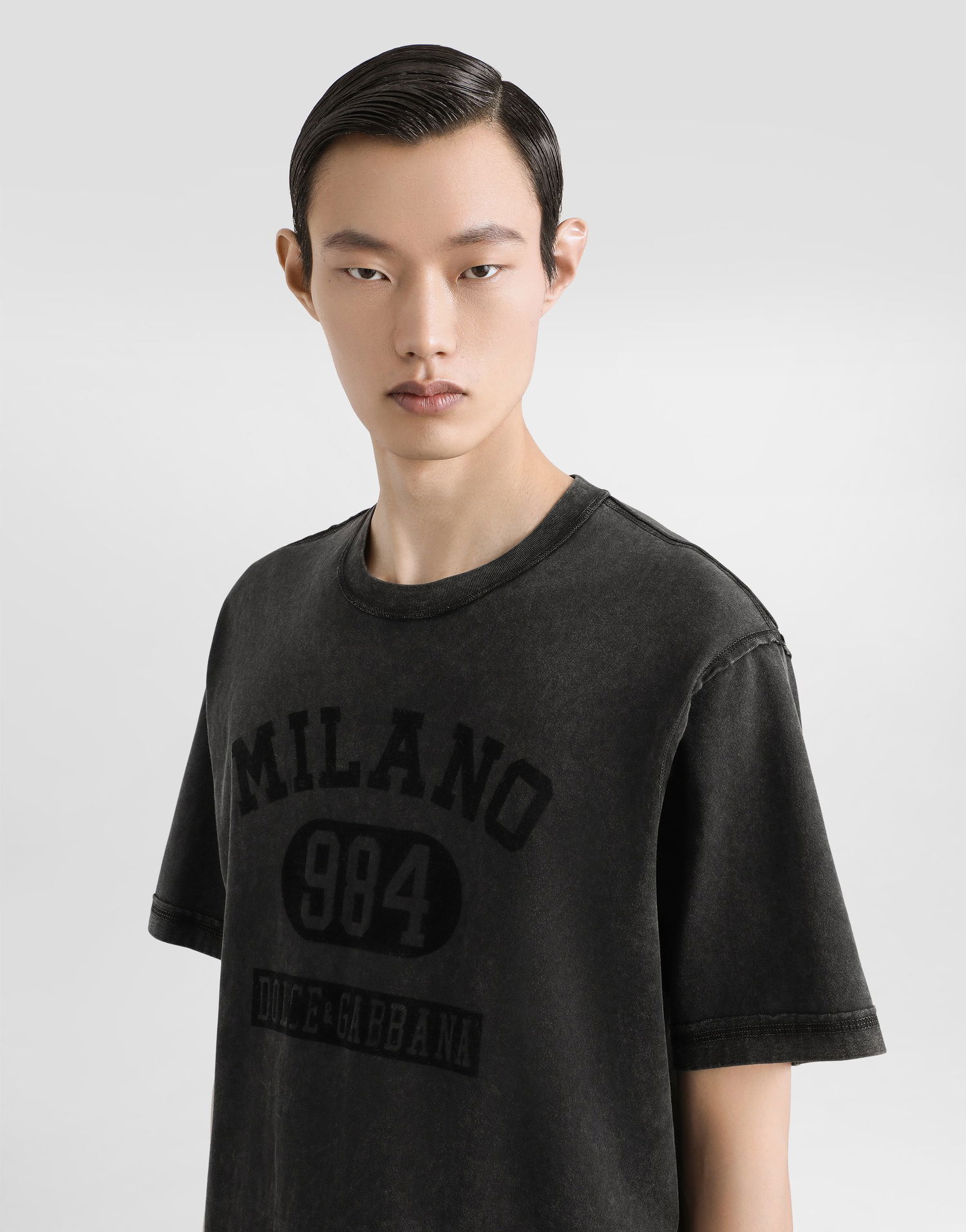 Тениска Dolce & Gabbana Dolce & Gabbana Milano 984 Cotton T-Shirt Черно | G8RI4TG7PK9N0000, 1