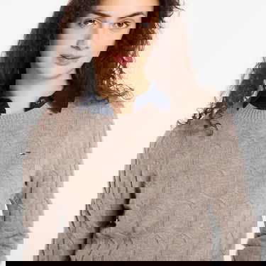 Пуловер Tommy Hilfiger Soft Wool Cable C-Neck Long Sleeve Sweater Бежово | WW0WW43586 ADL, 1