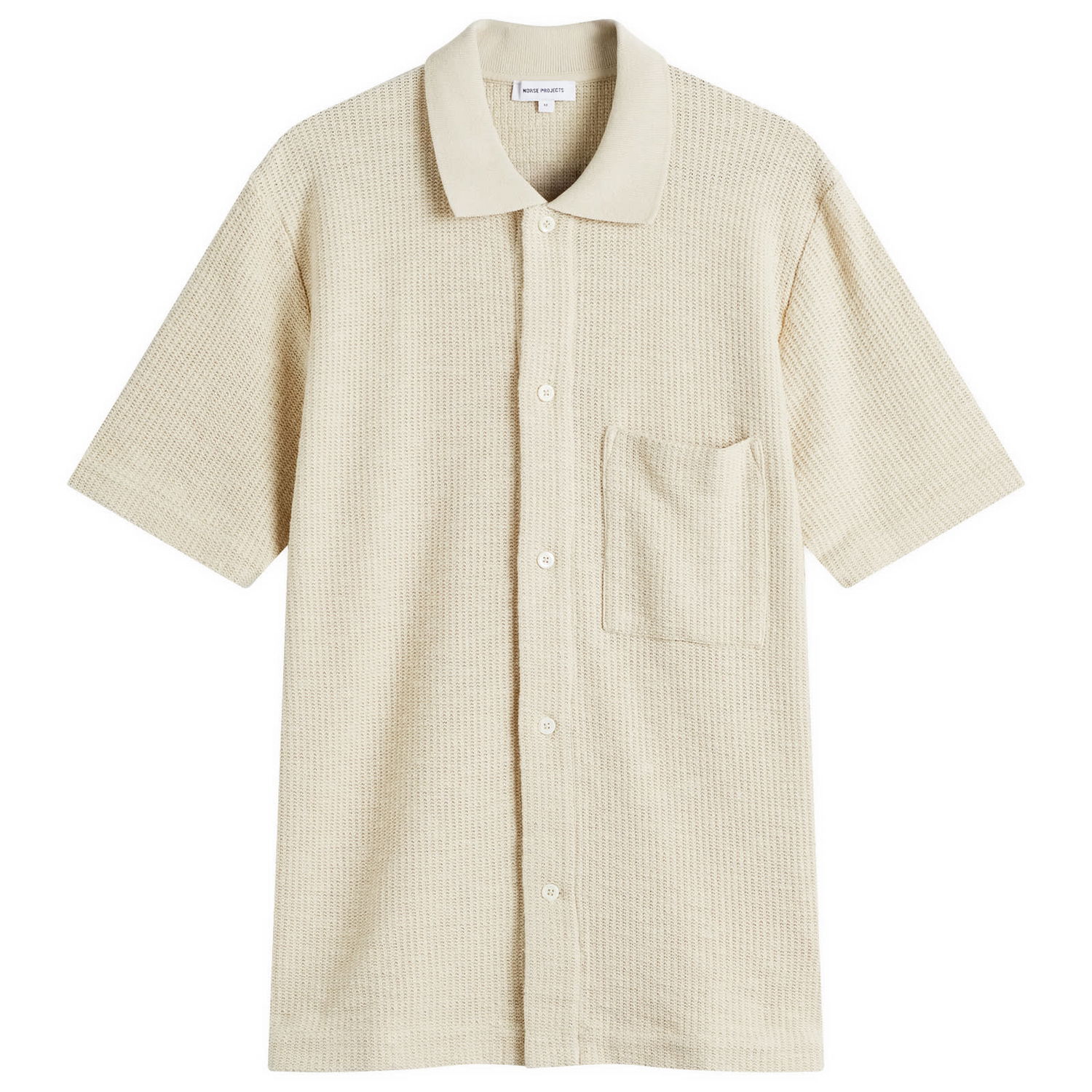Поло тениска NORSE PROJECTS Norse Projects Gustav Crochet Short Sleeve Shirt Бежово | N01-0683-2064, 1