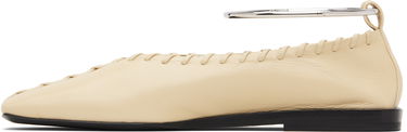 Кецове и обувки Jil Sander Jil Sander Ring Ballerina Flats Бежово | J15WZ0009_P4864, 2