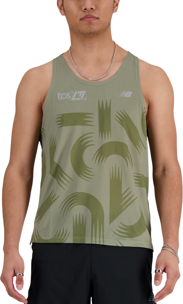 London Edition Printed Athletics Run Singlet