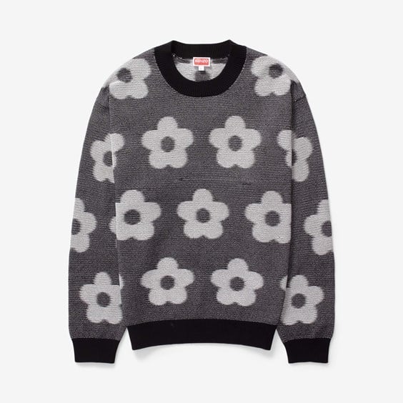 Пуловер KENZO Paris Flower Spot Sweater Черно | FD65PU4243CA, 1