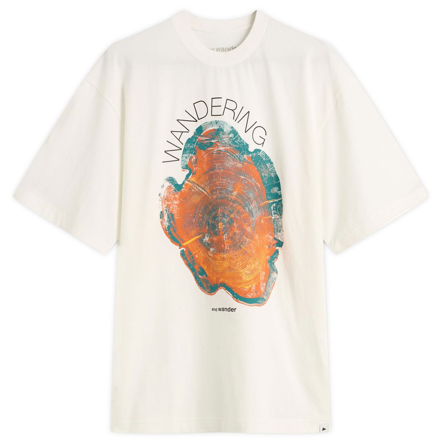 Тениска and wander Wandering Printed T-Shirt Бяло | 5745284091-030, 1