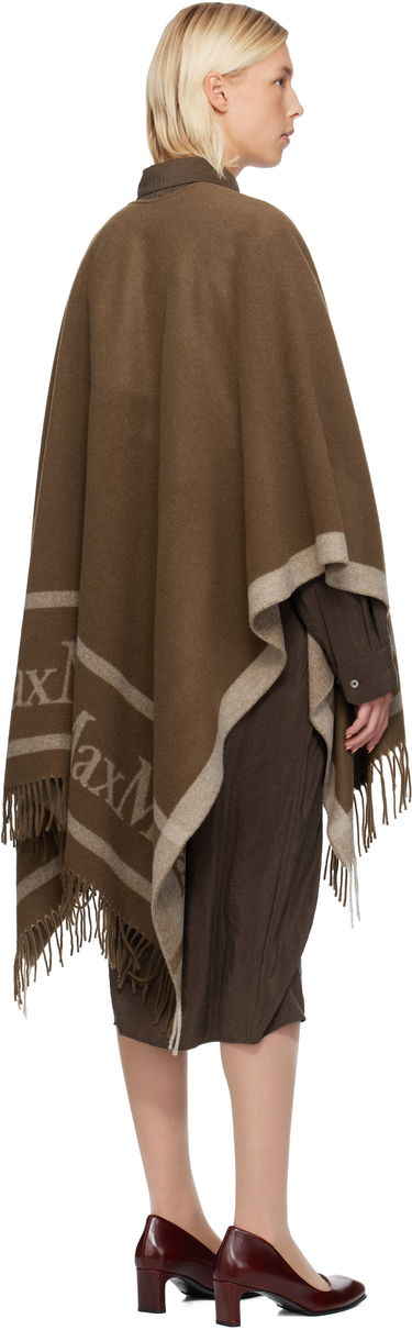 Шал Max Mara Hilde Poncho Scarf Кафяво | 2524546071600, 2