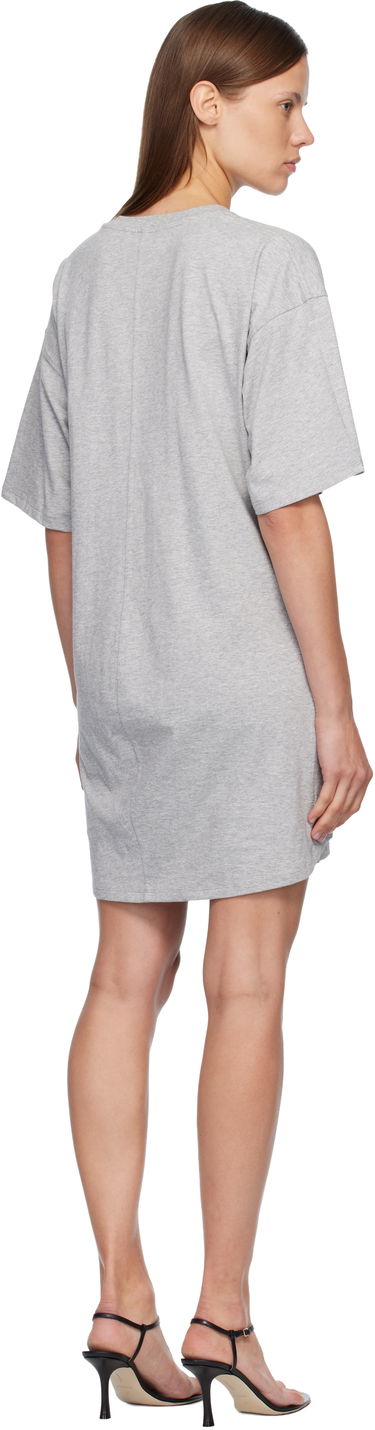 Pокля Diesel D-Eivor T-shirt Minidress with Tied Knot Detail Сиво | A19232 0NIAX, 2
