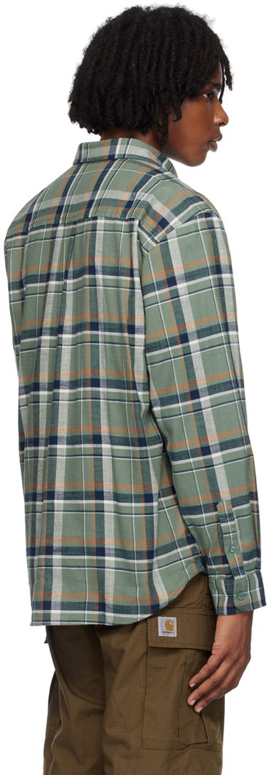 Риза Carhartt WIP Plaid Relaxed Fit Cotton Shirt Зелено | I033032, 2