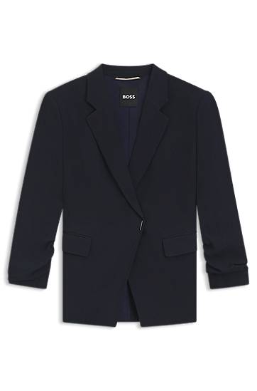 Яке BOSS Slim-Fit Blazer with Press-Stud Closure Тъмно синьо | 50542005