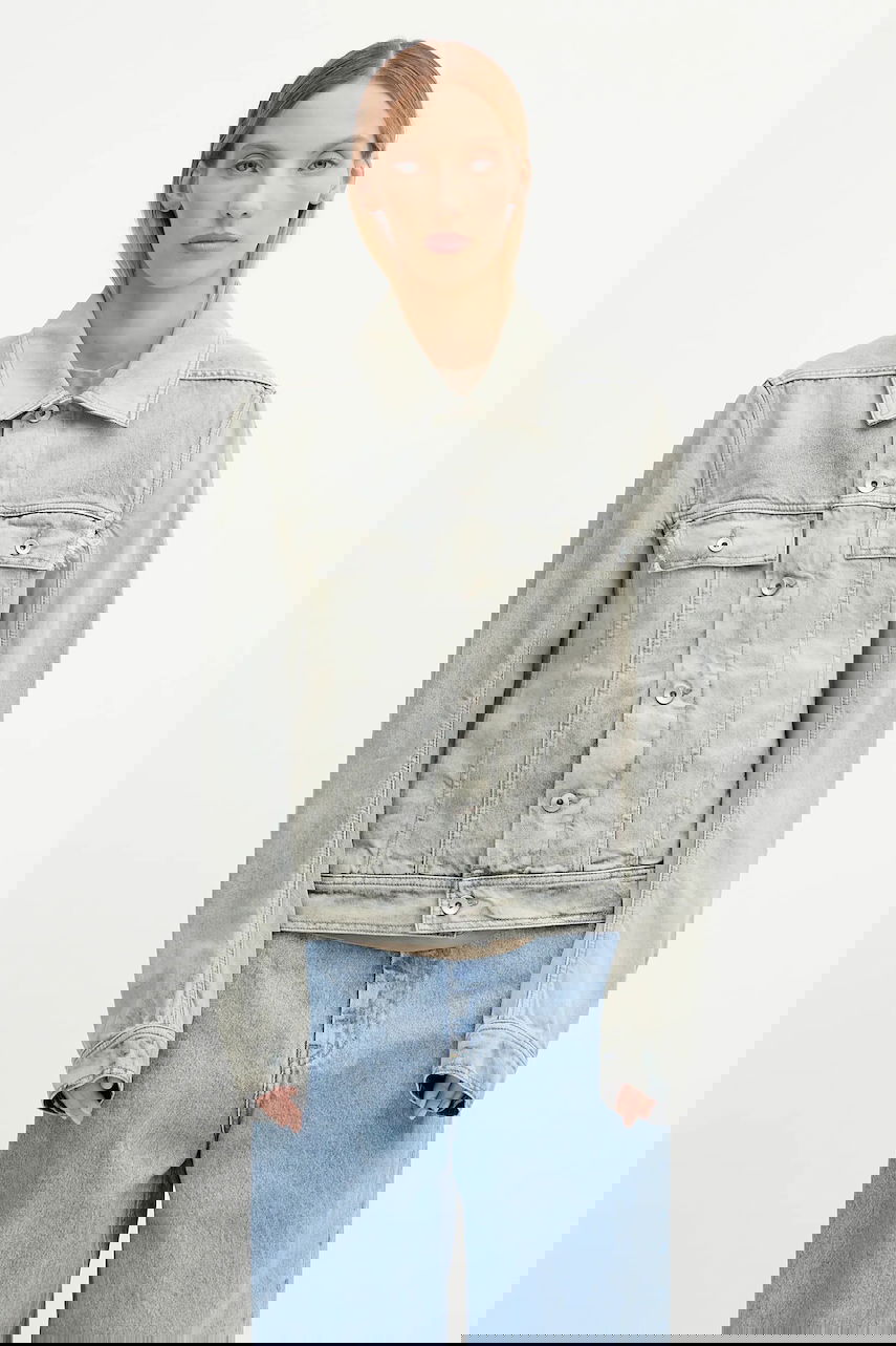Яке Rick Owens Rick Owens DRKSHDW Trucker Worker Denim Jacket Синьо | DS02E7701.DMP, 0