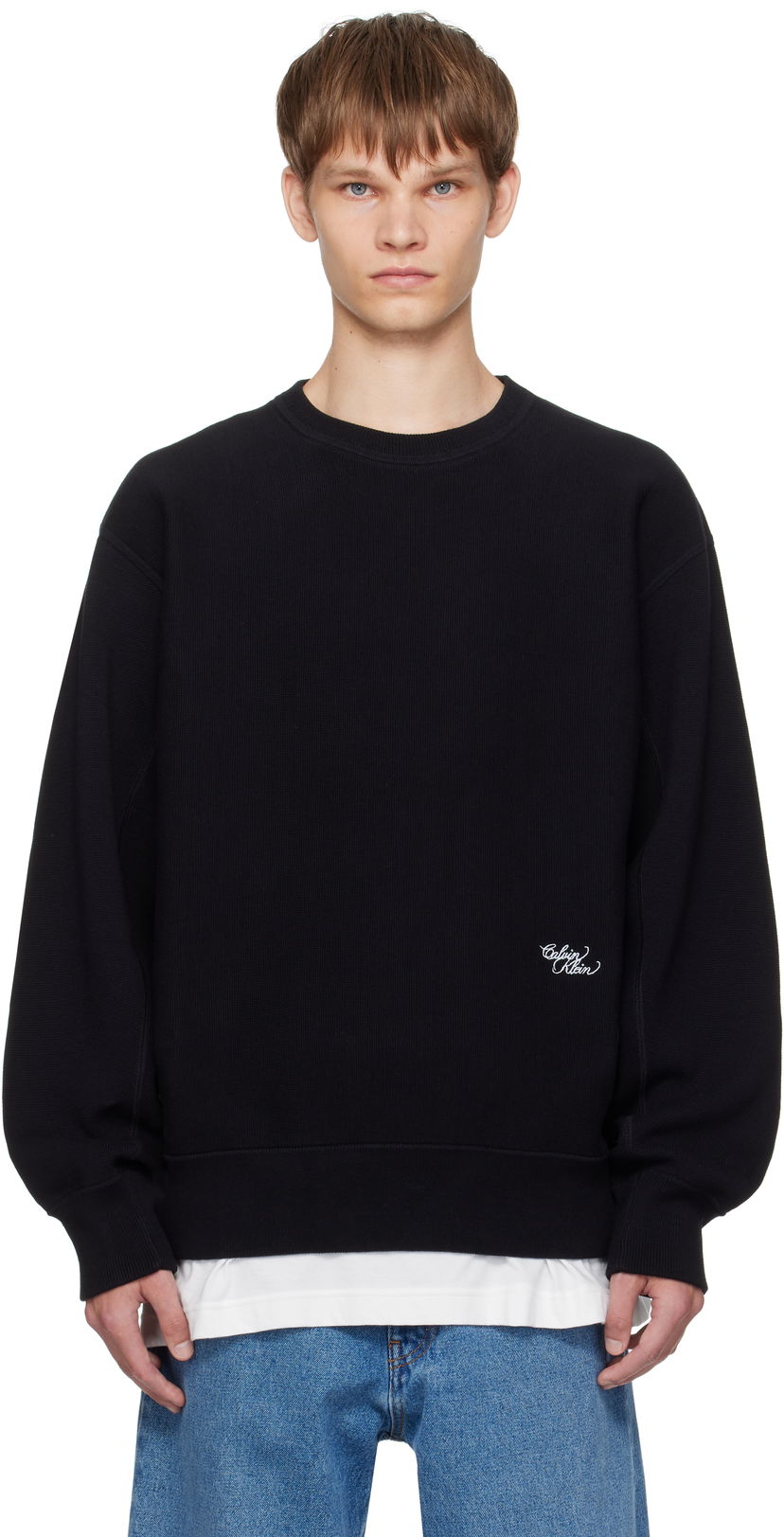 Пуловер CALVIN KLEIN Calvin Klein Milano Knit Sweater Черно | 81B325G