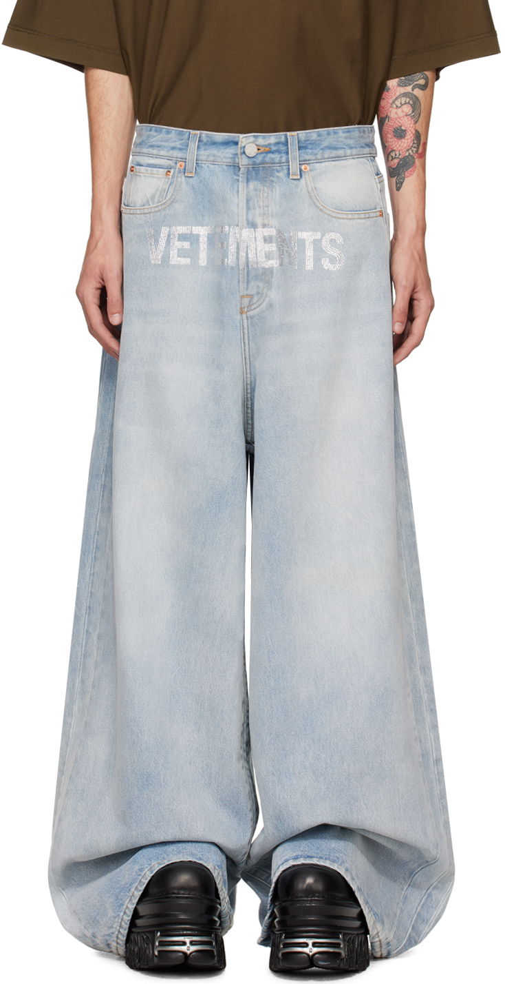 Дънки VETEMENTS Big Shape Jeans Синьо | UA65PA870N