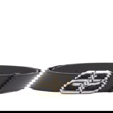 Колани Balenciaga Men's BB Signature Logo Silver Belt in Black, Size 100 | END. Clothing Черно | 771935-1CH0B-1000, 0
