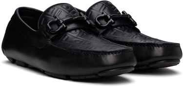 Кецове и обувки FERRAGAMO Salvatore Gancini Ornament Driver Loafers Черно | 779172, 3
