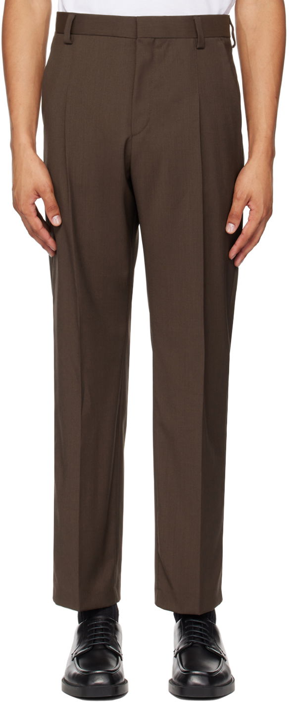 Панталони BOSS Wool Dress Pants Кафяво | 50519908, 0