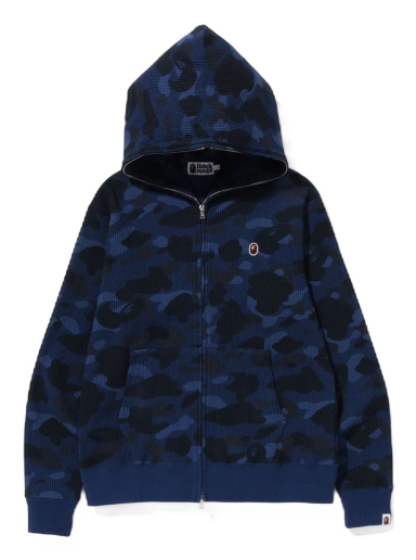 Суитчър BAPE Color Camo Thermal Full Zip Hoodie Тъмно синьо | 1J30-115-013