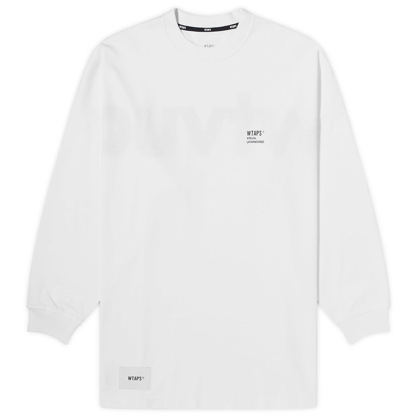 Тениска WTAPS 20 Long Sleeve Printed Сиво | 241ATDT-CSM20-WHT