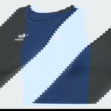 Къси панталони adidas Performance Ribbed Cropped Tank Top Синьо | JC9010, 3