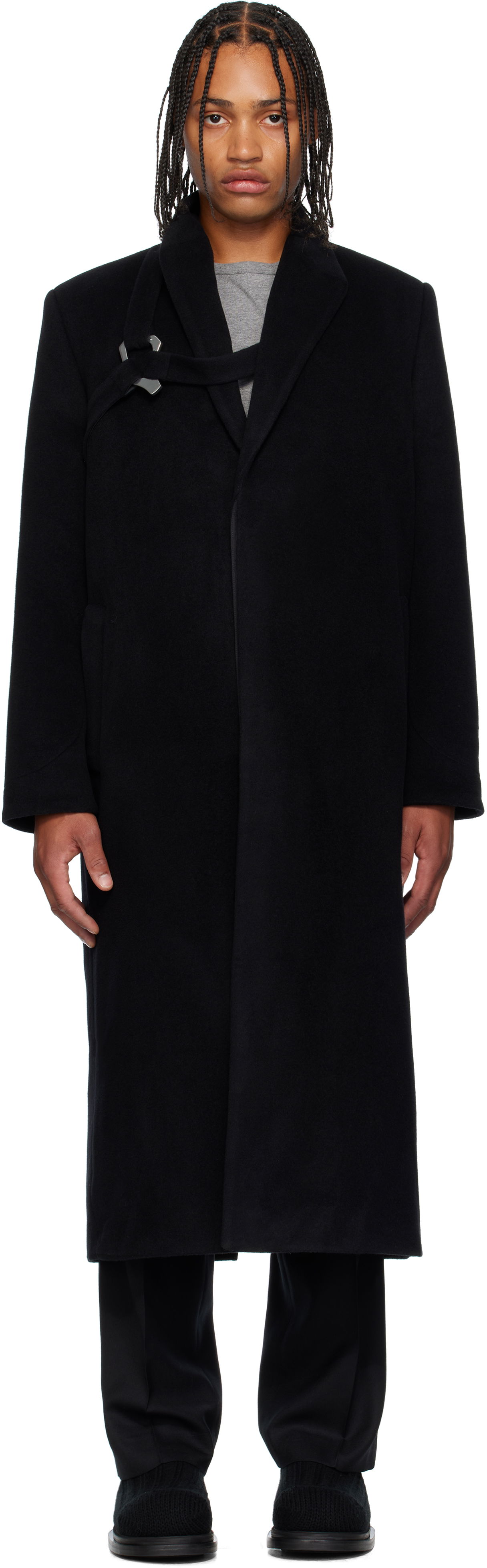 Палта HELIOT EMIL HELIOT EMIL Titan Wool Coat Черно | AW25_M_01_013_BLK01, 0