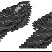 Monogram Pattern Hawaiian Shirt, Size Large