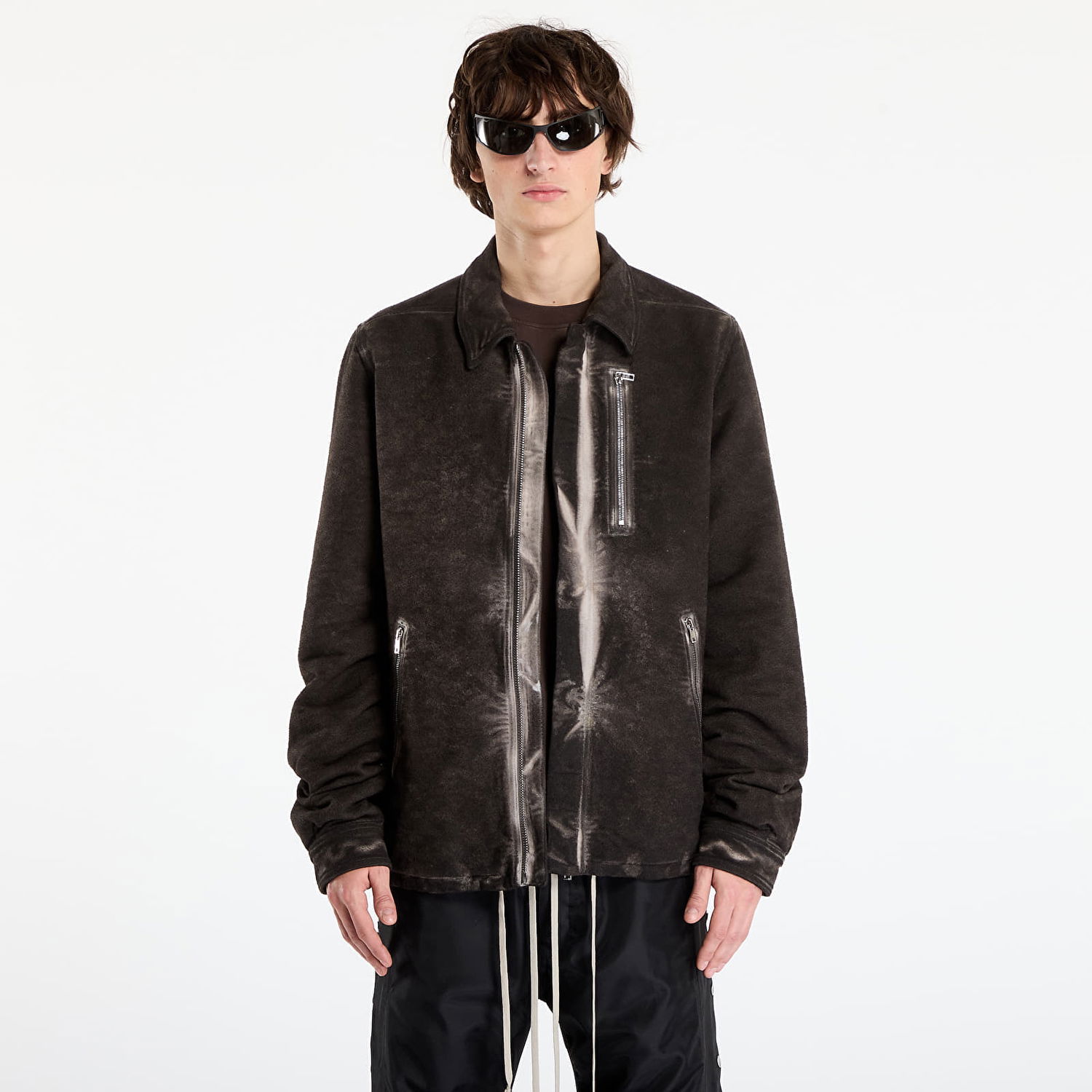 Яке Rick Owens Rick Owens DRKSHDW Concealed Zipfront Jacket Кафяво | DU02E7775 BMO 78, 0