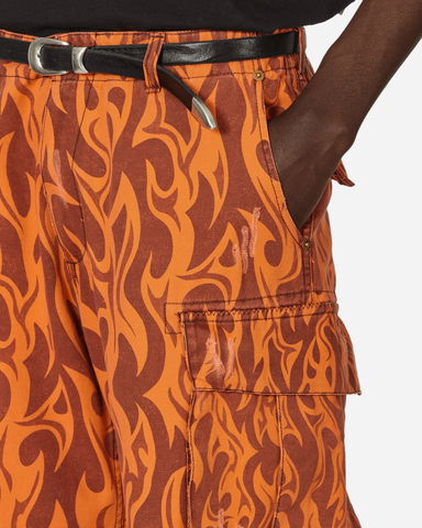 Flame Print Cargo Pants, 5