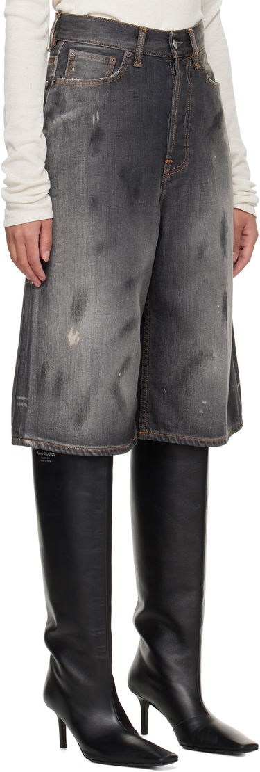 Къси панталони Acne Studios Acne Studios Loose Fit Denim Shorts Сиво | BE0173-, 4