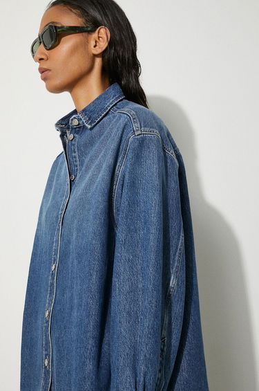 Риза Samsoe Samsoe Samsoe Samsoe Salea Relaxed Denim Shirt Синьо | F24200016, 4