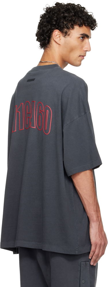 Тениска Fear of God Oversized Graphic ESSENTIALS Holiday 'Chicago' 90s T-shirt Сиво | 125HO254562F, 2